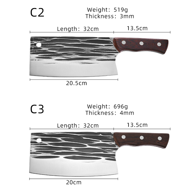 Cuchillo rebanador forjado moderno y &uacute;til