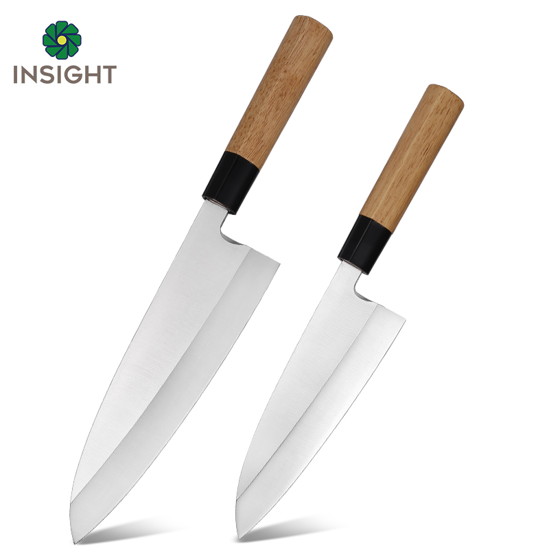 Cuchillo Deba 3Cr13 con mango de madera
