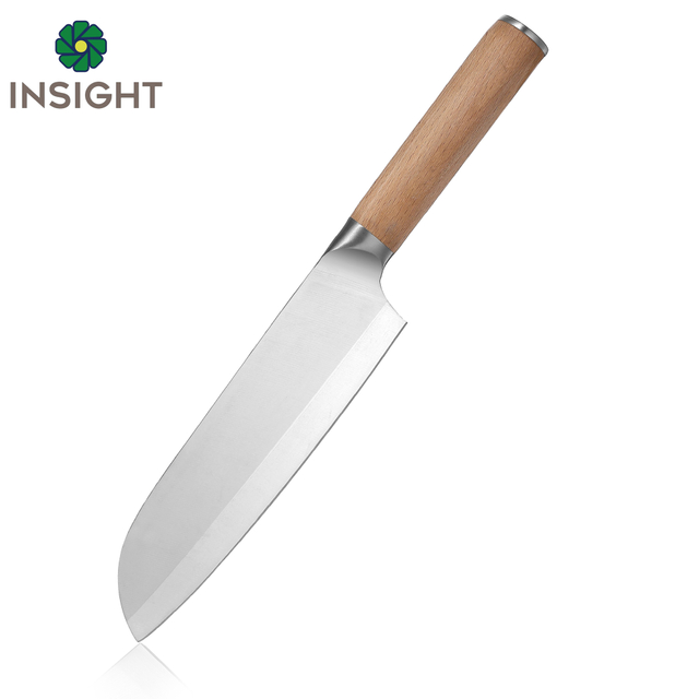 Couteau Santoku en bois tranchant de qualit&eacute; sup&eacute;rieure