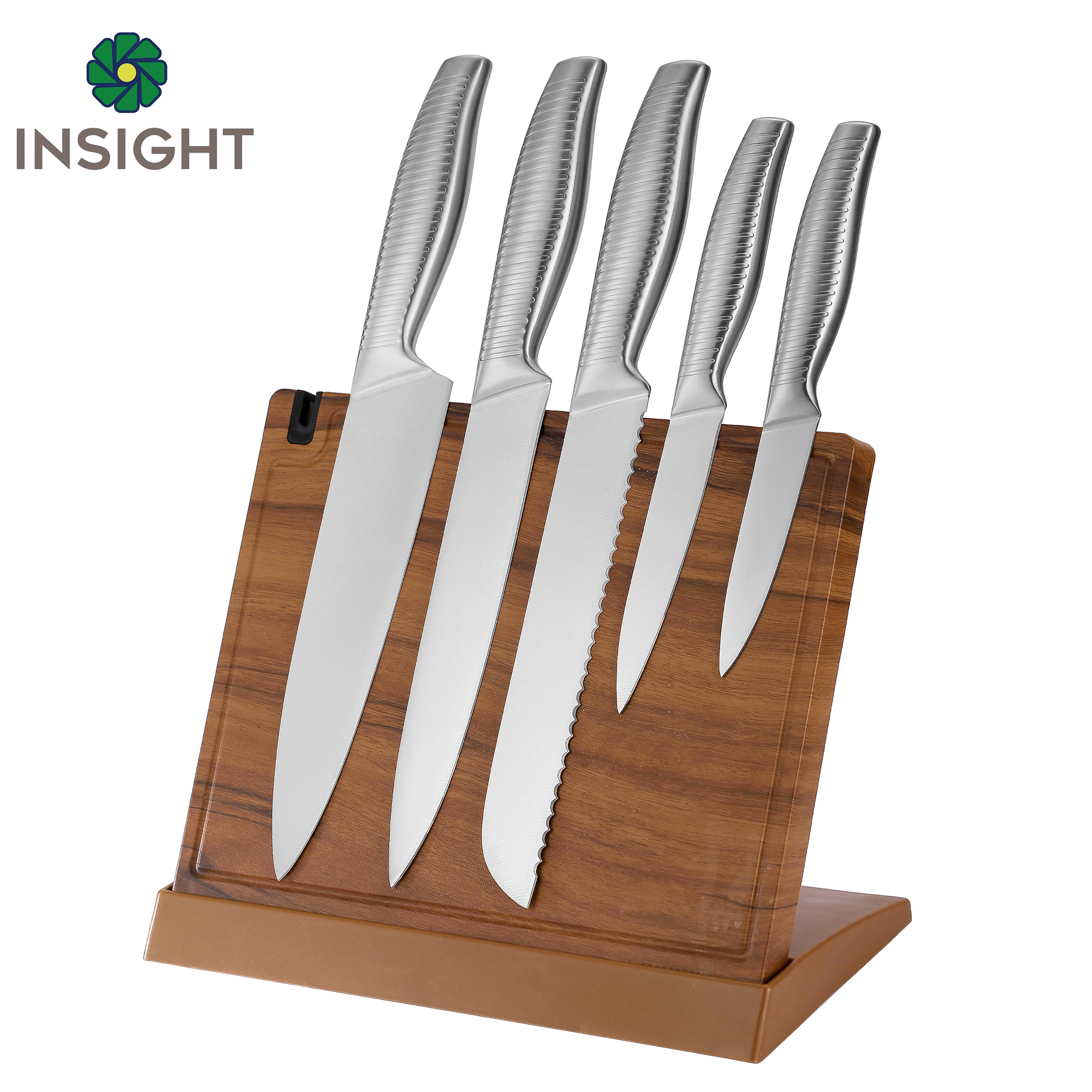 Ensemble de blocs de couteaux de chef de cuisine
