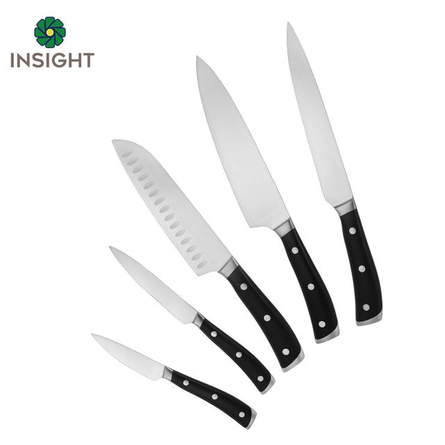 Ensemble de couteaux de cuisine &agrave; double t&ecirc;te en acier