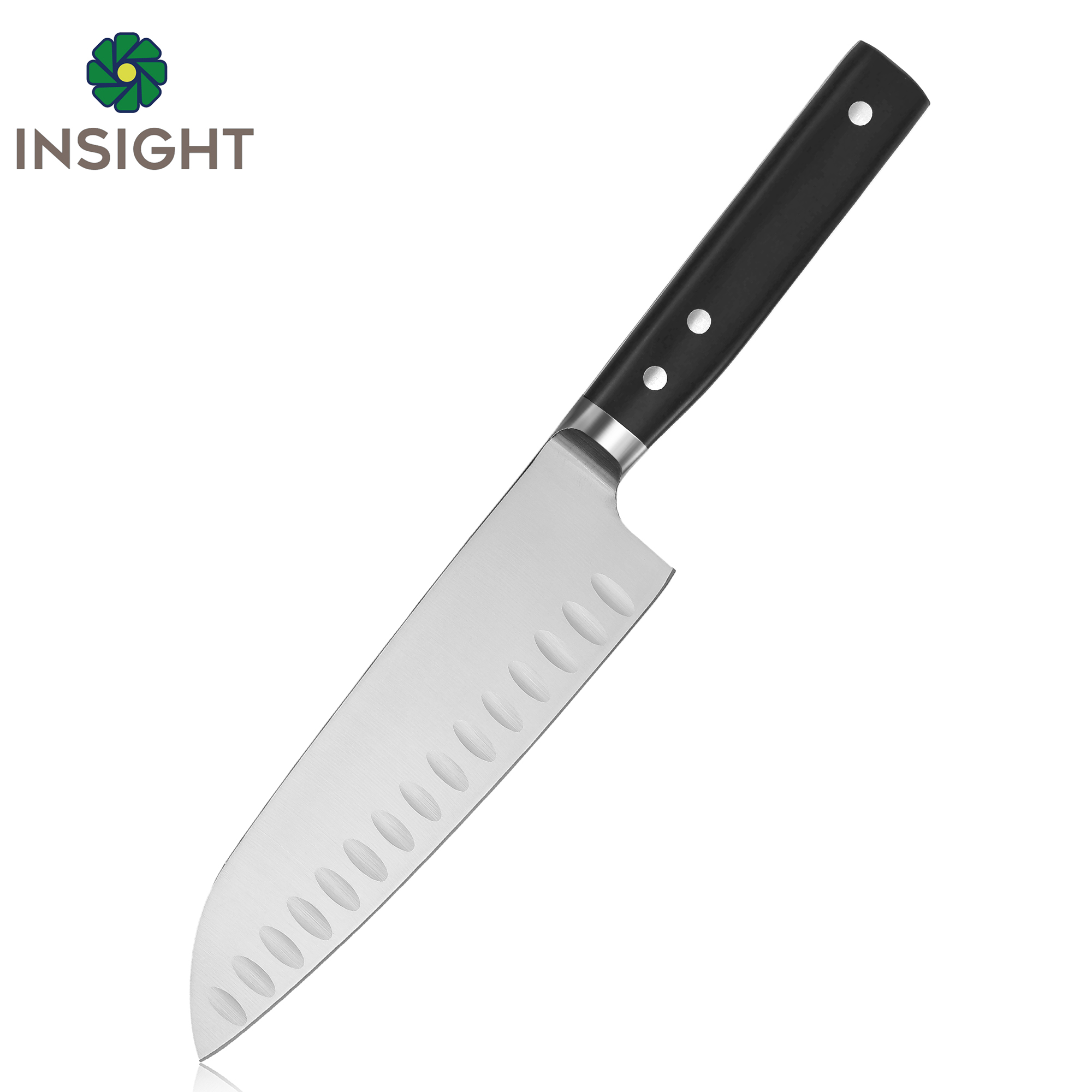 Cuchillo Santoku de 7 pulgadas Cuchillo de chef japon&eacute;s