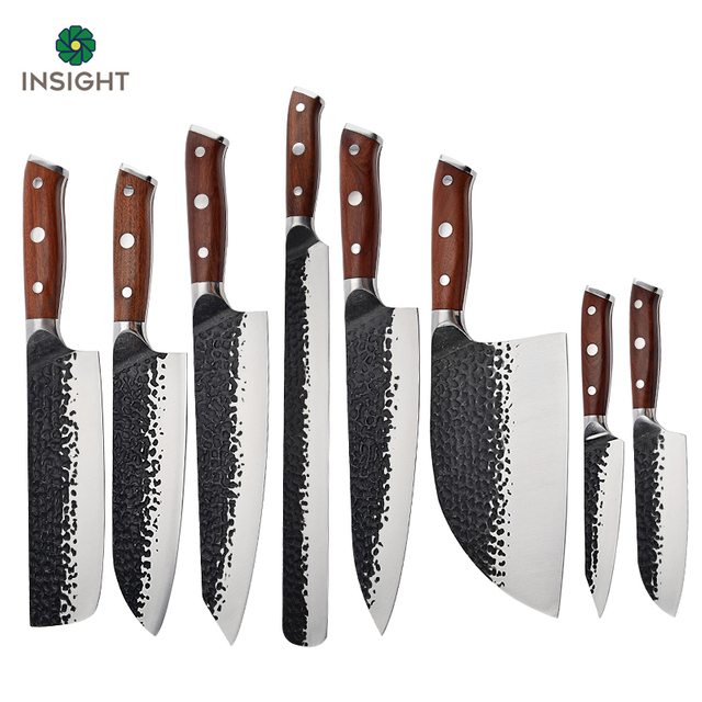 Couteau de cuisine professionnel en acier inoxydable